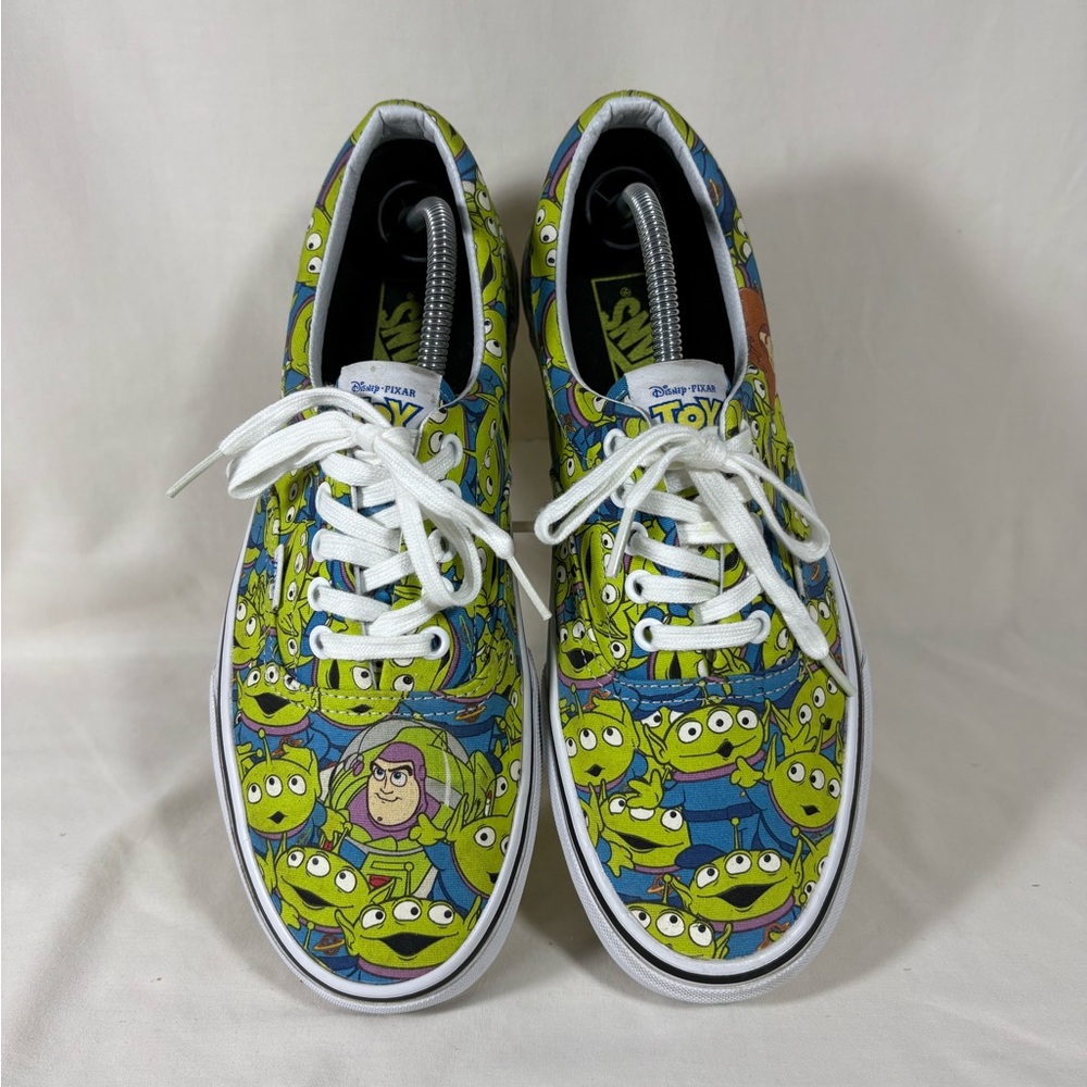 Vans x Disney Pixar Toy Story Glow in the Dark Aliens Sneakers SZ M's 9.5/W's 11 - Picture 5 of 12